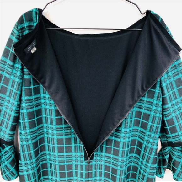 Tahari Plaid Holiday Dress - Picture 6 of 7